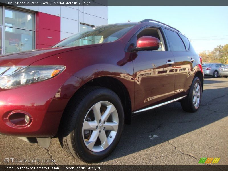 Merlot Metallic / Beige 2009 Nissan Murano S AWD