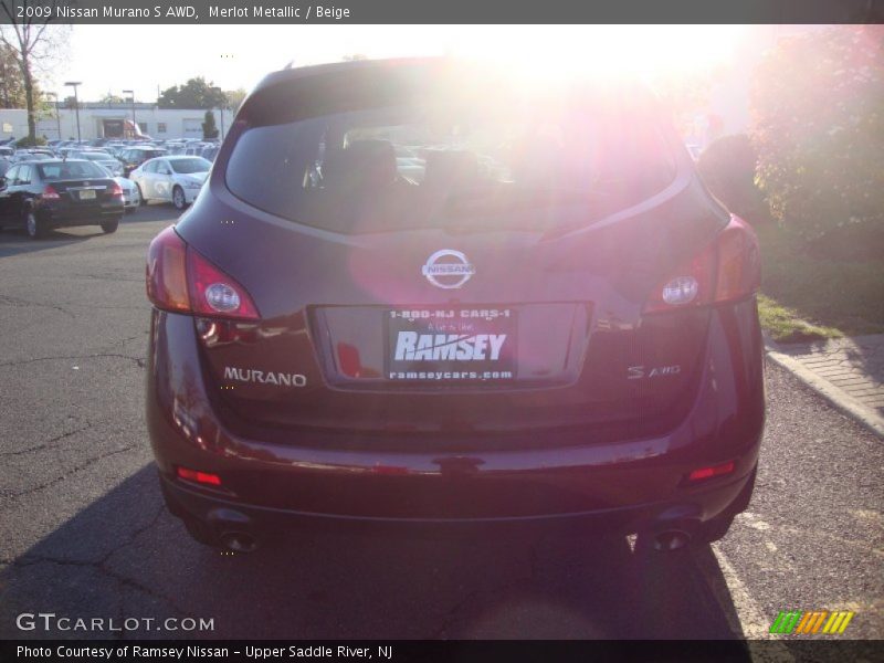 Merlot Metallic / Beige 2009 Nissan Murano S AWD