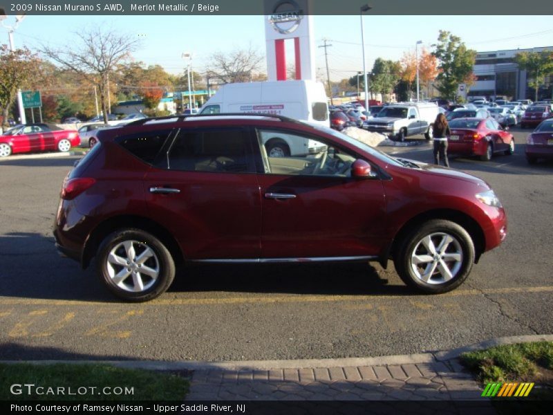 Merlot Metallic / Beige 2009 Nissan Murano S AWD