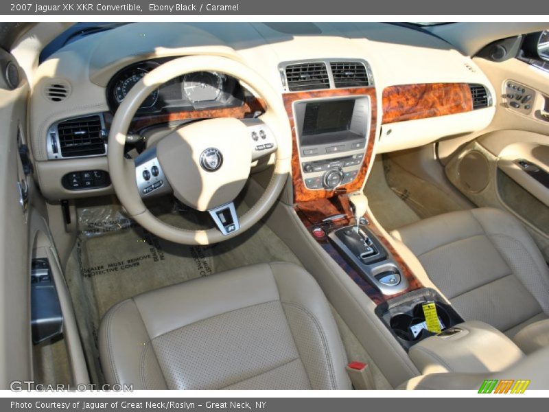 Ebony Black / Caramel 2007 Jaguar XK XKR Convertible