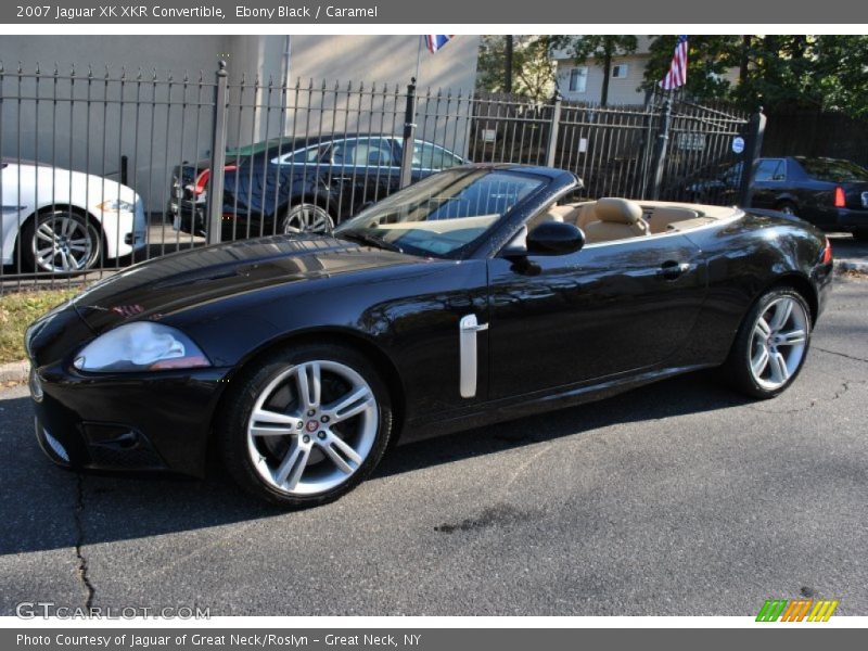 Ebony Black / Caramel 2007 Jaguar XK XKR Convertible