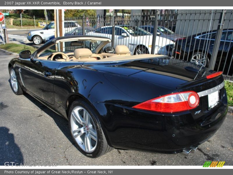 Ebony Black / Caramel 2007 Jaguar XK XKR Convertible