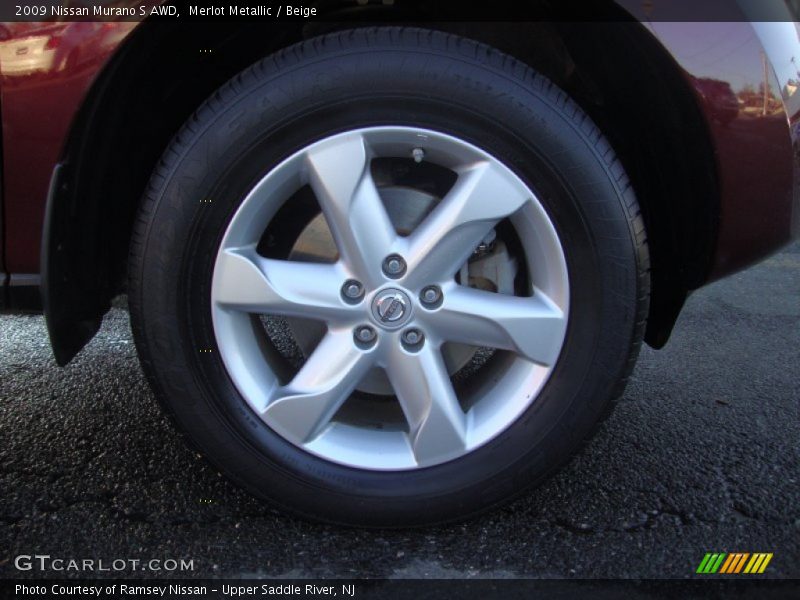 Merlot Metallic / Beige 2009 Nissan Murano S AWD