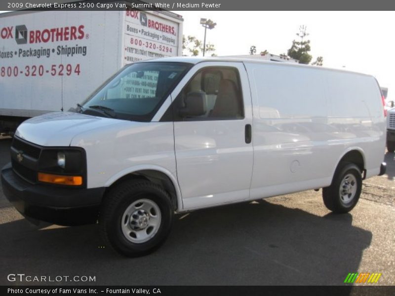 Summit White / Medium Pewter 2009 Chevrolet Express 2500 Cargo Van