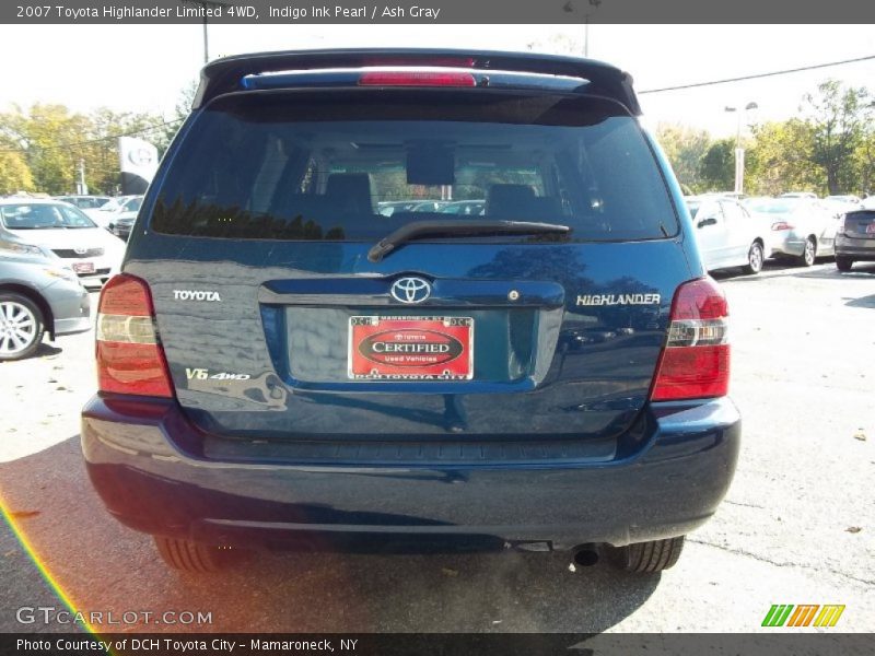 Indigo Ink Pearl / Ash Gray 2007 Toyota Highlander Limited 4WD