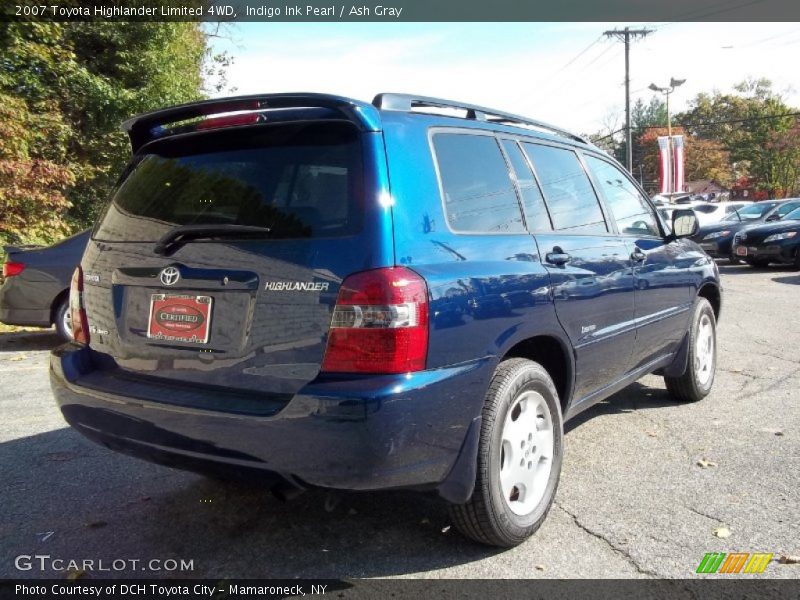 Indigo Ink Pearl / Ash Gray 2007 Toyota Highlander Limited 4WD