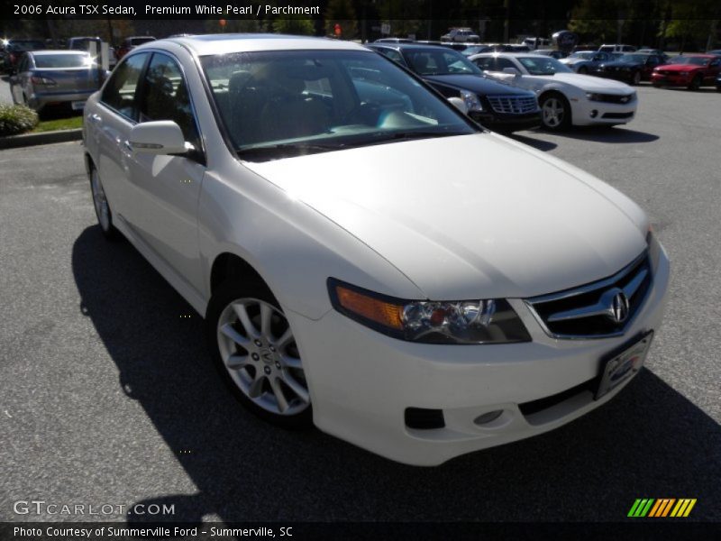 Premium White Pearl / Parchment 2006 Acura TSX Sedan