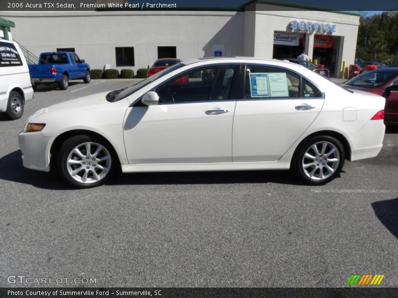 Premium White Pearl / Parchment 2006 Acura TSX Sedan