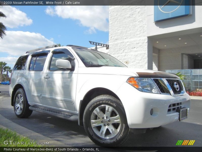 White Frost / Cafe Latte 2009 Nissan Pathfinder SE
