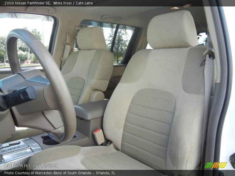 White Frost / Cafe Latte 2009 Nissan Pathfinder SE