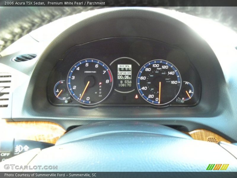 Premium White Pearl / Parchment 2006 Acura TSX Sedan