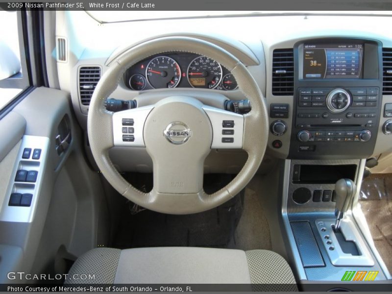 White Frost / Cafe Latte 2009 Nissan Pathfinder SE