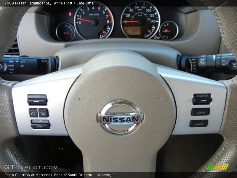 White Frost / Cafe Latte 2009 Nissan Pathfinder SE