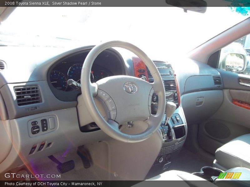Silver Shadow Pearl / Stone 2008 Toyota Sienna XLE