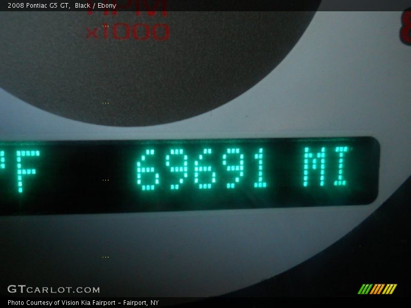 Black / Ebony 2008 Pontiac G5 GT
