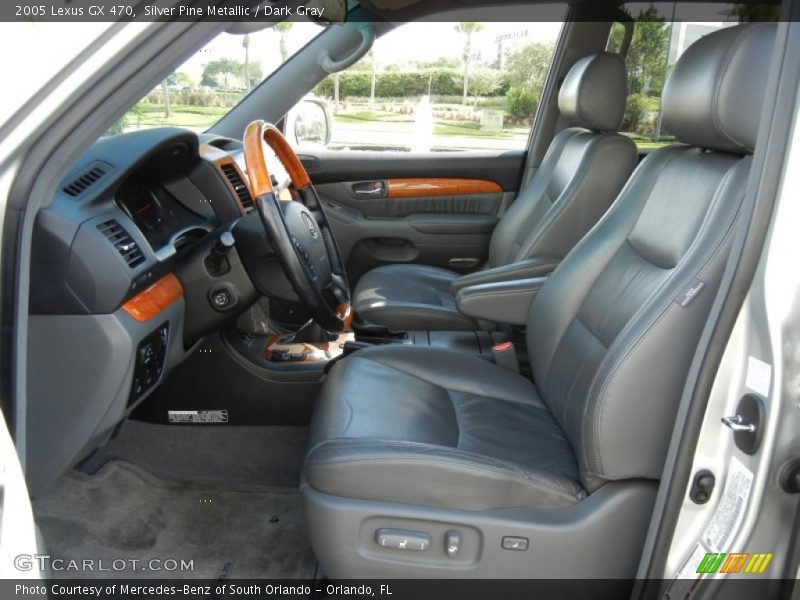 Silver Pine Metallic / Dark Gray 2005 Lexus GX 470
