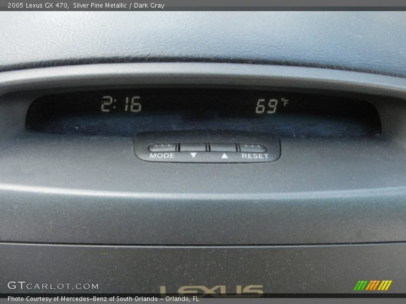 Silver Pine Metallic / Dark Gray 2005 Lexus GX 470