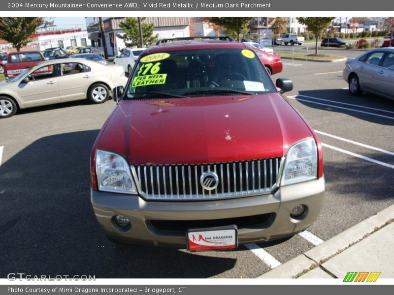 Vivid Red Metallic / Medium Dark Parchment 2004 Mercury Mountaineer Convenience AWD