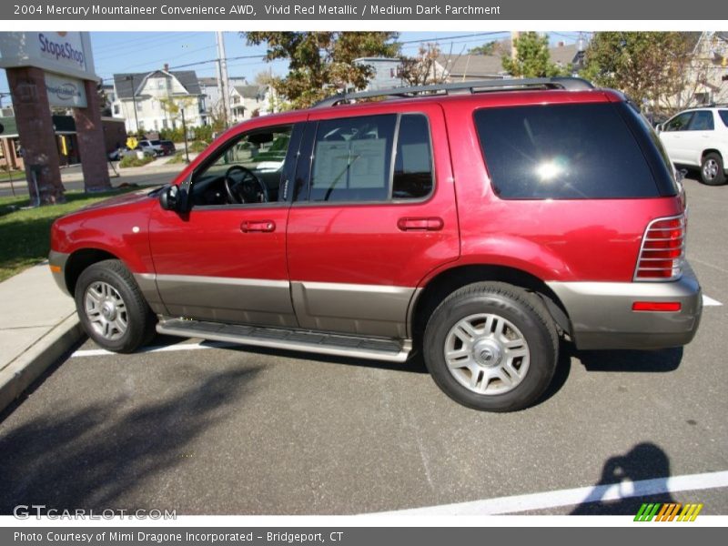 Vivid Red Metallic / Medium Dark Parchment 2004 Mercury Mountaineer Convenience AWD