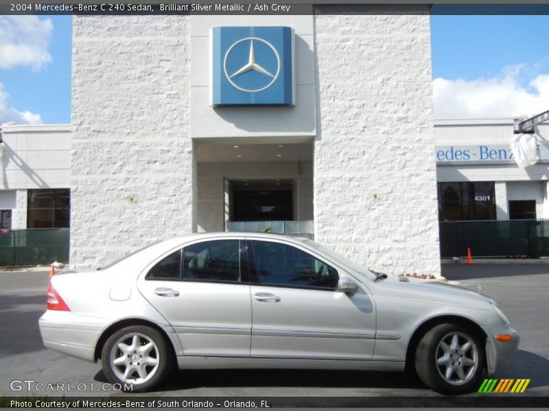 Brilliant Silver Metallic / Ash Grey 2004 Mercedes-Benz C 240 Sedan