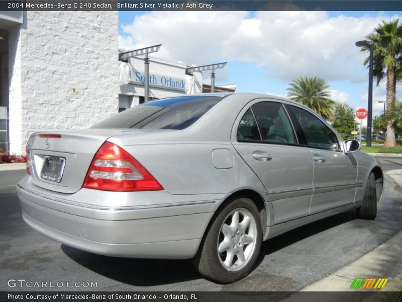 Brilliant Silver Metallic / Ash Grey 2004 Mercedes-Benz C 240 Sedan