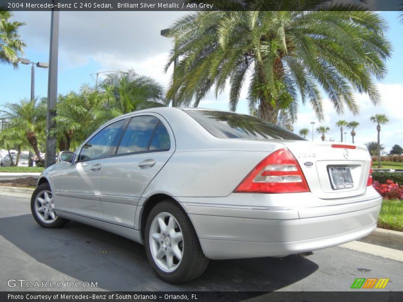 Brilliant Silver Metallic / Ash Grey 2004 Mercedes-Benz C 240 Sedan