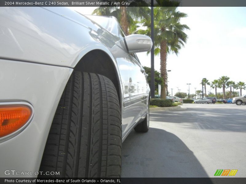 Brilliant Silver Metallic / Ash Grey 2004 Mercedes-Benz C 240 Sedan