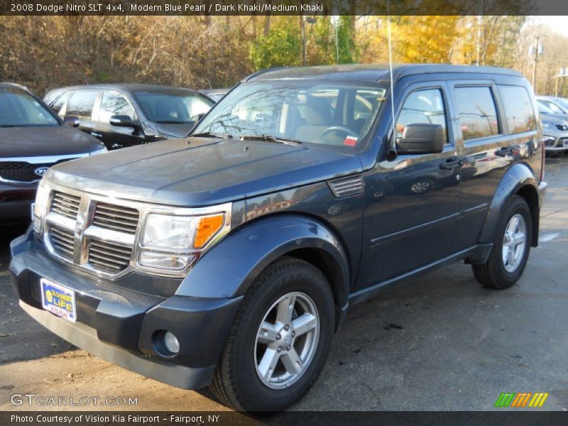Modern Blue Pearl / Dark Khaki/Medium Khaki 2008 Dodge Nitro SLT 4x4