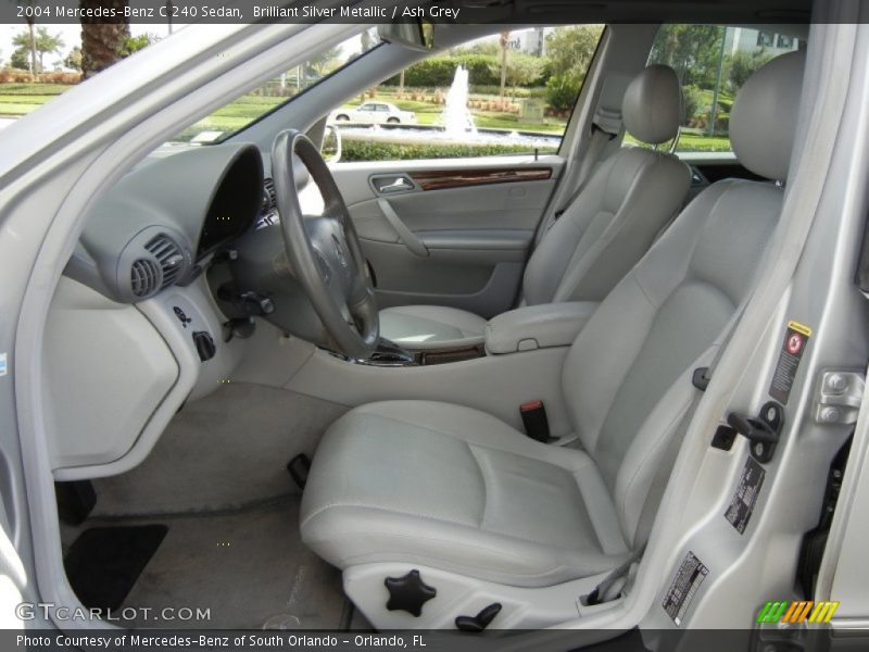 Brilliant Silver Metallic / Ash Grey 2004 Mercedes-Benz C 240 Sedan