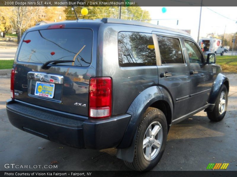 Modern Blue Pearl / Dark Khaki/Medium Khaki 2008 Dodge Nitro SLT 4x4