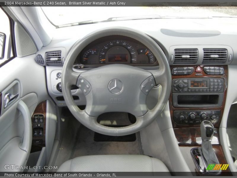 Brilliant Silver Metallic / Ash Grey 2004 Mercedes-Benz C 240 Sedan