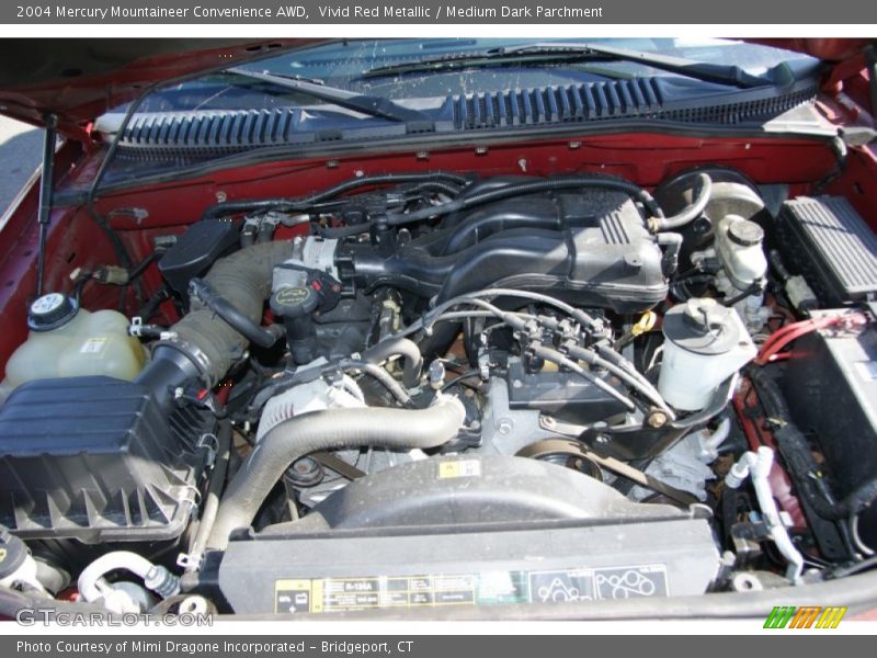 Vivid Red Metallic / Medium Dark Parchment 2004 Mercury Mountaineer Convenience AWD