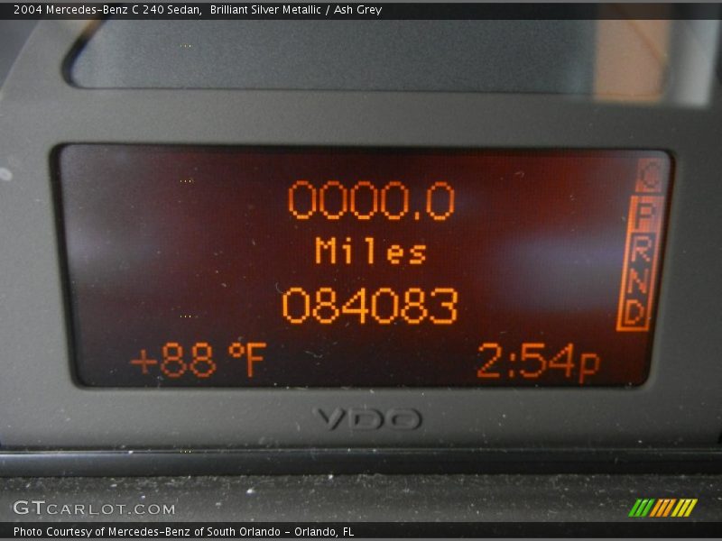 Brilliant Silver Metallic / Ash Grey 2004 Mercedes-Benz C 240 Sedan