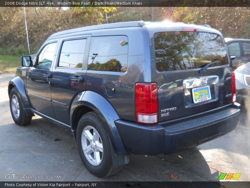 Modern Blue Pearl / Dark Khaki/Medium Khaki 2008 Dodge Nitro SLT 4x4