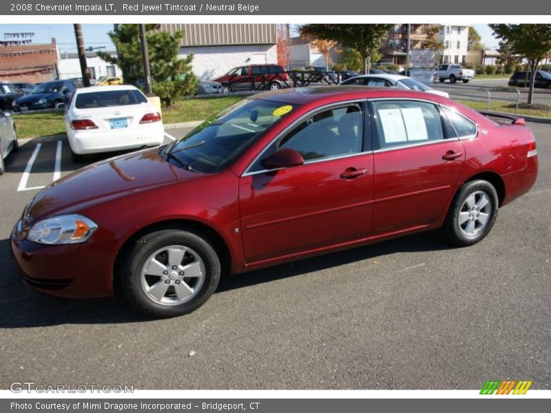 Red Jewel Tintcoat / Neutral Beige 2008 Chevrolet Impala LT