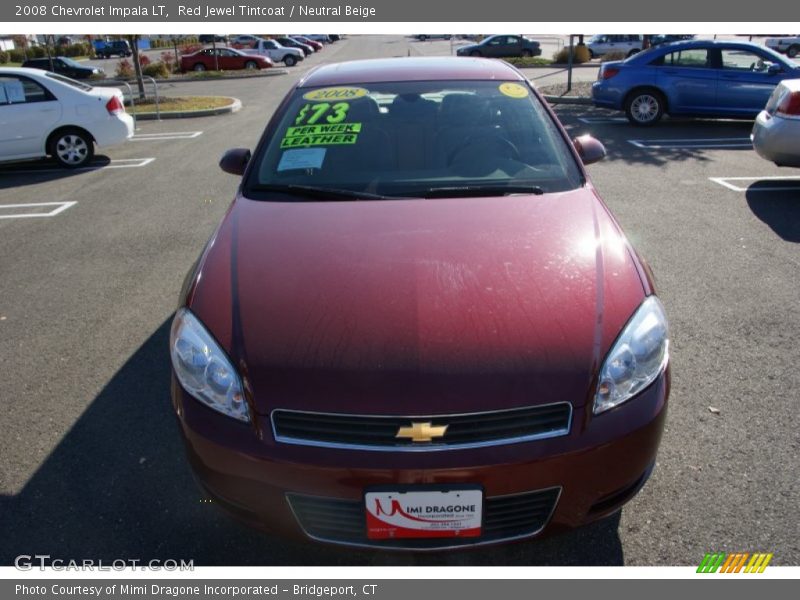 Red Jewel Tintcoat / Neutral Beige 2008 Chevrolet Impala LT