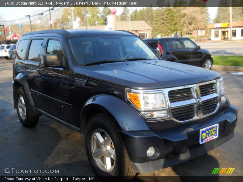 Modern Blue Pearl / Dark Khaki/Medium Khaki 2008 Dodge Nitro SLT 4x4