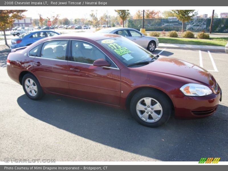 Red Jewel Tintcoat / Neutral Beige 2008 Chevrolet Impala LT