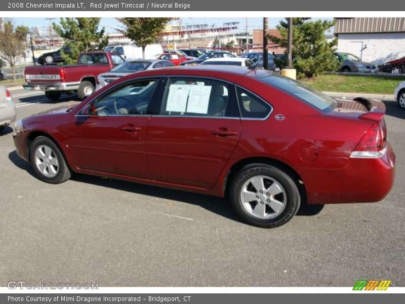 Red Jewel Tintcoat / Neutral Beige 2008 Chevrolet Impala LT