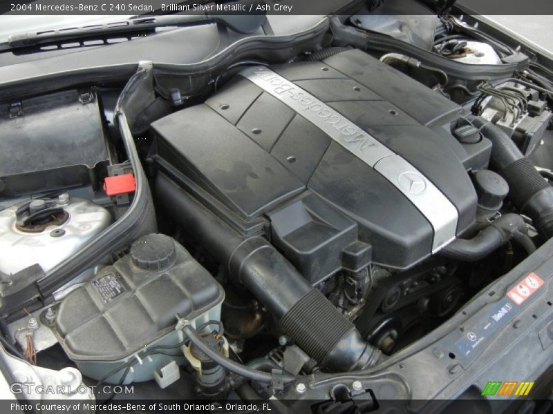 Brilliant Silver Metallic / Ash Grey 2004 Mercedes-Benz C 240 Sedan