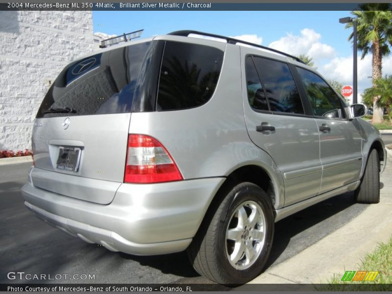 Brilliant Silver Metallic / Charcoal 2004 Mercedes-Benz ML 350 4Matic