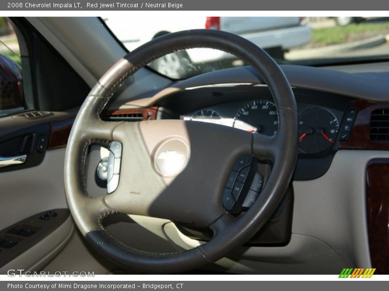 Red Jewel Tintcoat / Neutral Beige 2008 Chevrolet Impala LT