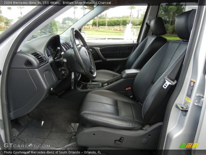 Brilliant Silver Metallic / Charcoal 2004 Mercedes-Benz ML 350 4Matic