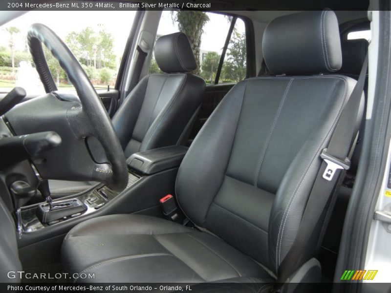 Brilliant Silver Metallic / Charcoal 2004 Mercedes-Benz ML 350 4Matic