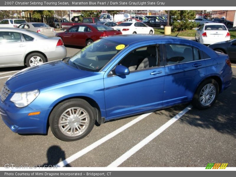 Marathon Blue Pearl / Dark Slate Gray/Light Slate Gray 2007 Chrysler Sebring Touring Sedan
