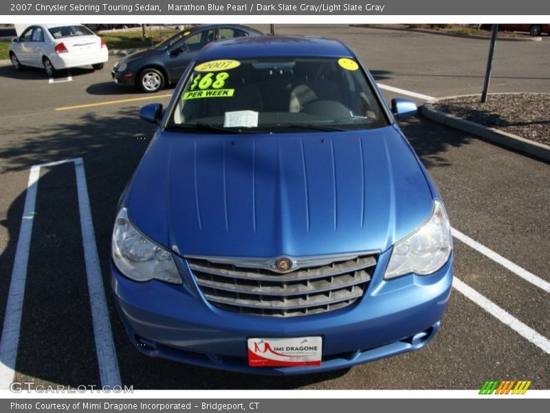 Marathon Blue Pearl / Dark Slate Gray/Light Slate Gray 2007 Chrysler Sebring Touring Sedan