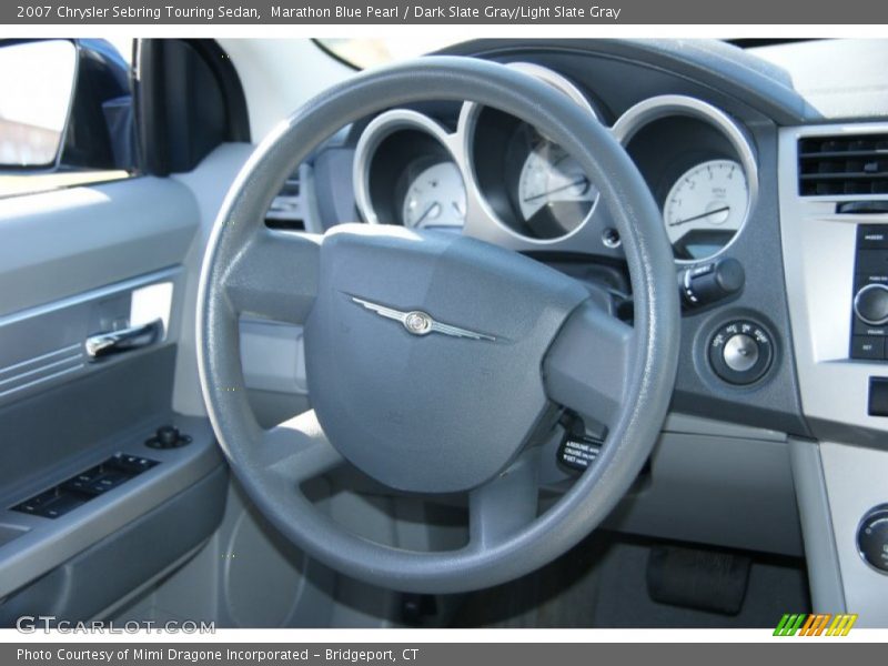 Marathon Blue Pearl / Dark Slate Gray/Light Slate Gray 2007 Chrysler Sebring Touring Sedan