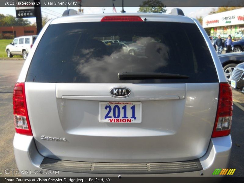 Clear Silver / Gray 2011 Kia Sedona LX