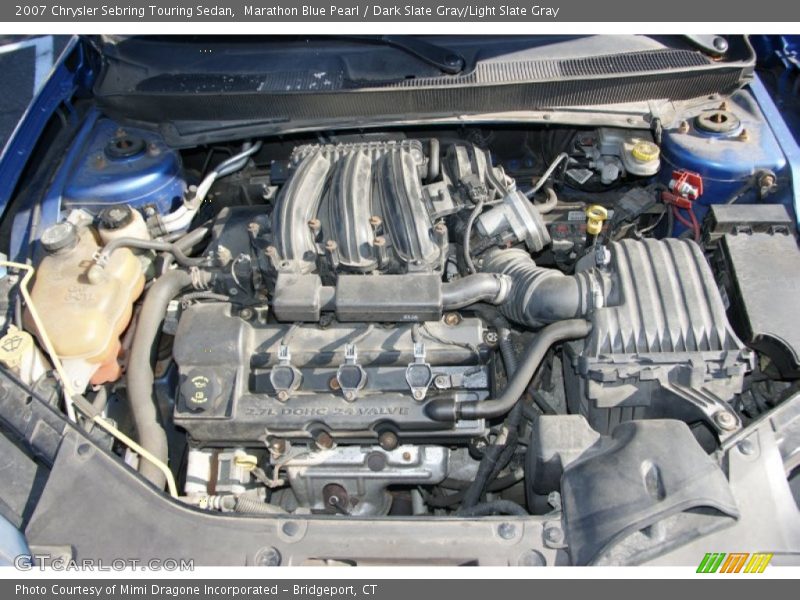Marathon Blue Pearl / Dark Slate Gray/Light Slate Gray 2007 Chrysler Sebring Touring Sedan