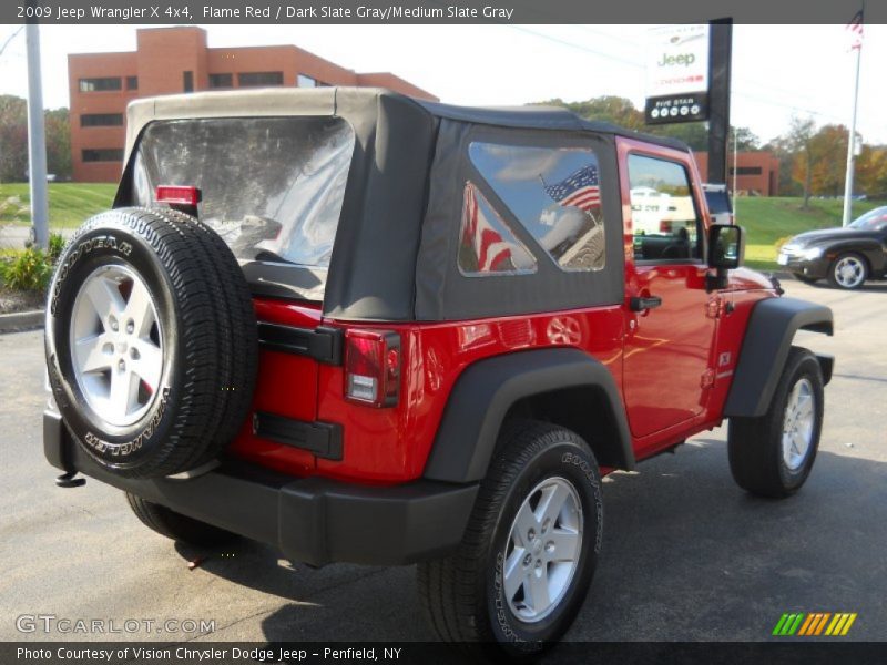 Flame Red / Dark Slate Gray/Medium Slate Gray 2009 Jeep Wrangler X 4x4